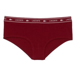 Lacoste Womens/Ladies Shorty Briefs / Burgundy